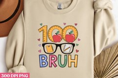 100 Bruhl PNG,100 Days of-School Sublimation PNG Product Image 2