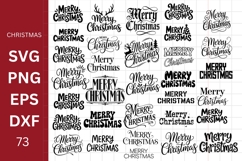 Merry Christmas SVG, Christmas Sign, Cricut Product Image 1