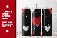 Heart Pattern Tumbler Warp Design Product Image 1