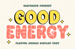 Good Energy - Playful Bubble Font Product Image 1