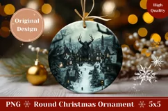 Christmas Village Ornament PNG, Christmas Monster Ornament Product Image 1