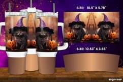 Halloween Cats Tumbler Wrap Bundle | 40 Oz | Sublimation Product Image 2