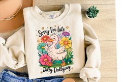 Sorry I&#039;m late Dilly Dallying svg | Shirt Svg Product Image 2