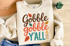 Gobble Y'all Svg | Halloween Svg | Shirt Svg Product Image 1