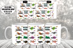 Motivational Mug Wrap Sublimation, Funny Mug Design Product Image 1