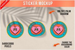 Round Sticker Mockup Product Image 1