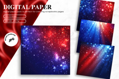 4th of July Patriotic USA American Flag Background Wallpaper Product Image 1