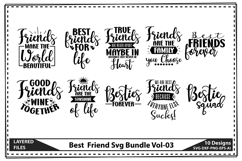 Best Friend Svg Bundle, Funny friends Svg, Friendship Svg Product Image 1