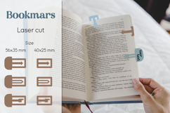 Clip bookmarks paper cut, Finger point bookmark, Page marker Product Image 1