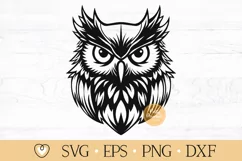 Owl svg, Owl Head svg, Owl Clipart, laser cut, cricut svg Product Image 1