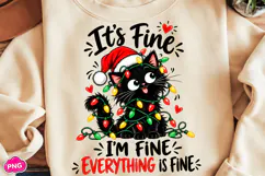 It's Fine I'm Fine Everything is Fine PNG, Christmas PNG Product Image 2