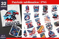 Patriotic quote, 4th of July sublimation Cowboy Eagle Proud Product Image 1