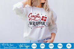 Gangsta Wrapper SVG Design | Christmas SVG Design Product Image 1