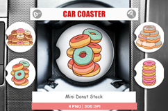 Car Coaster Mini Donut Stack Product Image 1