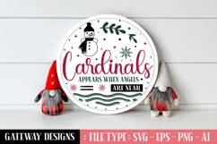 Cardinals Appear When Angels Are Near Round Sign Designs Product Image 1