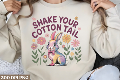 Shake your cotton tail PNG, Easter Design Sublimation PNG Product Image 2