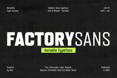 Factory Sans - Modern Sans Typeface Product Image 1