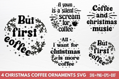 Christmas Coffee Ornaments SVG Product Image 1
