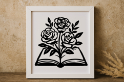 Floral Book SVG Design Product Image 1