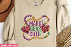 .MARDI GRAS CUTIE PNG, Mardi Gras Sublimation PNG Product Image 2