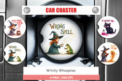 Witchy Whoopsies Car Coaster Product Image 1
