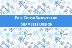 Full Color Snowflake Seamless Design Product Image 1