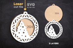 Christmas Tree Toy SVG laser cut file for Glowforge Product Image 2