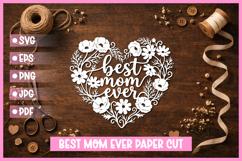 25 Best Mom Paper Cut Hearts SVG I Cricut I Silhouette Product Image 12