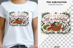 Christmas crochet png design for T-shirts Product Image 1