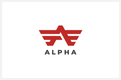Alpha Letter A Logo Design Vector Product Image 1