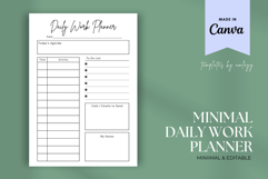 Daily Work Planner Template | Canva Editable Digital Planner Product Image 1