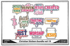Christian Stickers bundle, Bible Stickers, Religious Sticker Product Image 1