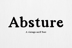 Absture | Vintage Serif Font Product Image 1