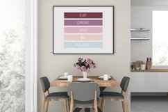 Eat, Drink and Be Merry, Christmas poster, Christmas decor Product Image 2