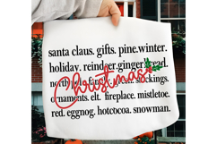 Christmas Words SVG, Merry Christmas SVG, Christmas Sweater Product Image 2
