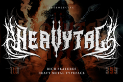 Heavytal - Heavy Metal Font Product Image 1
