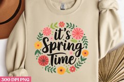 It&#039;s Spring Time PNG, Hello Spring Sublimation PNG Product Image 2