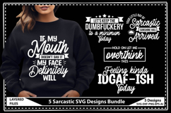 Sarcastic SVG Bundle, Funny quotes Sarcasm Svg Product Image 1