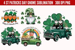 St Patricks Day Gnome Sublimation PNG Product Image 2