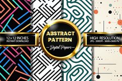 Abstract Pattern Digital Papers - 04 Variations Product Image 1