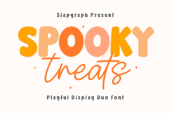 Spooky Treats - Playful Halloween Duo Font Product Image 1