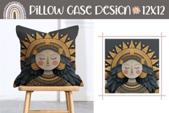 Ethnic Pillow Case, Ethnic Sublimation Design Product Image 1