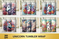 20 Png Unicorn Tumbler Wrap Sublimation Product Image 2