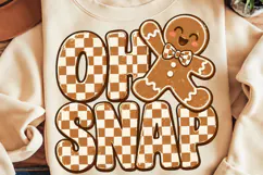 Oh Snap Gingerbread Christmas PNG, Oh Snap PNG, Christmas Product Image 1