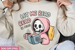 Let me read in peace PNG, Iced Coffee Sublimation PNG Product Image 1
