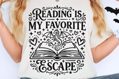 Reading Is My Favorite Escape Svg, Book Lover Svg. Product Image 2