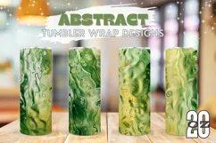 Green Glass Texture Tumbler Designs, Water Tumbler Wrap Product Image 1