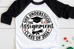 She Understood The Assignment Class of 2026 SVG, Senior PNG Product Image 1