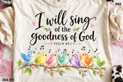Christian Hope Shirt Design PNG, His Grace Renews My Tomorro Product Image 1