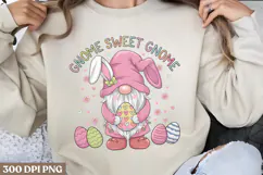 Gnome sweet gnome PNG, Easter Gnome Sublimation PNG Product Image 2